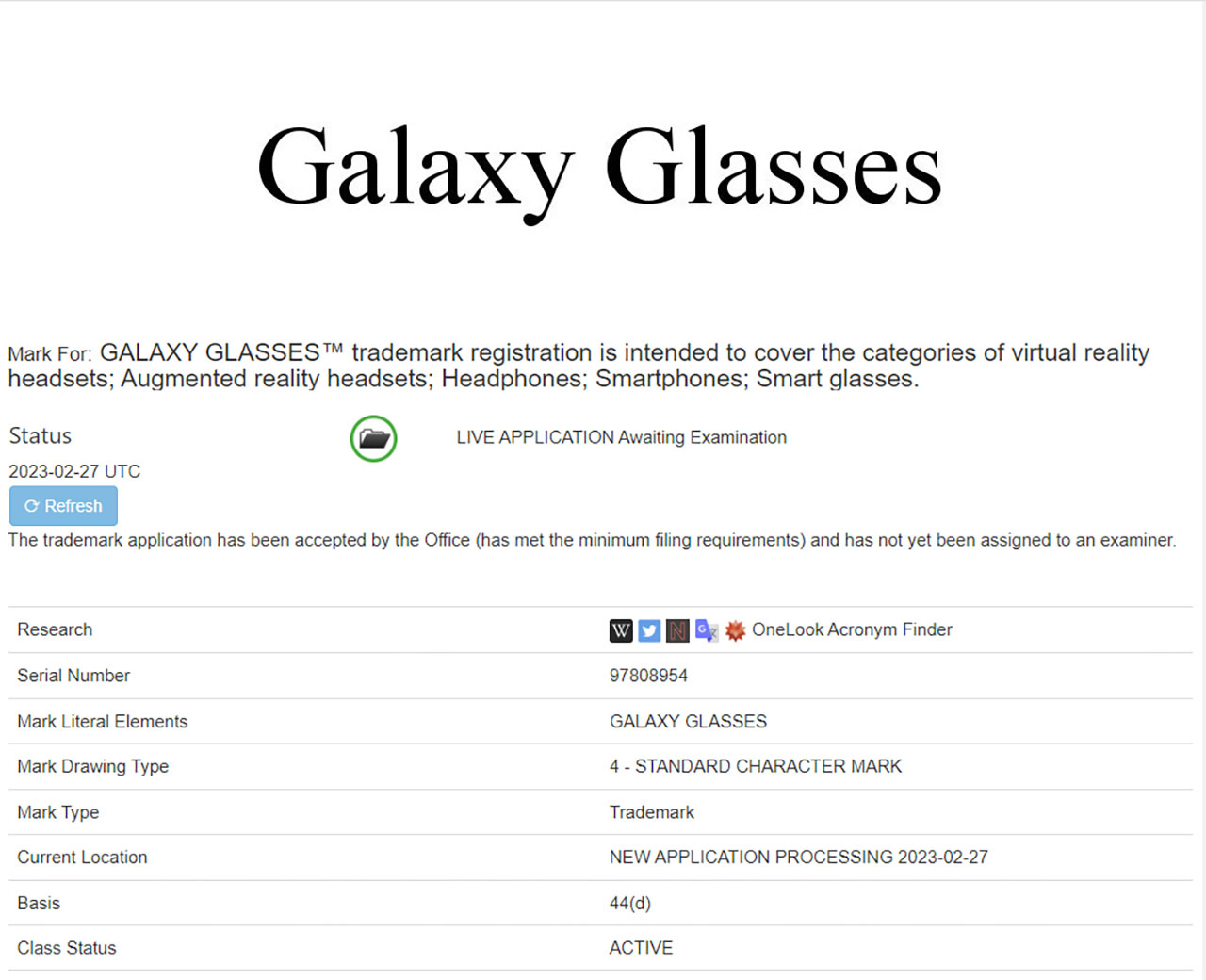 samsung galaxy glasses