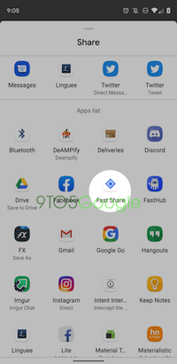 Google Android Q ile Birlikte Fast Share'i Kullanıma Sunacak