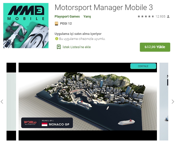 Motorsport Manager mobile 3.