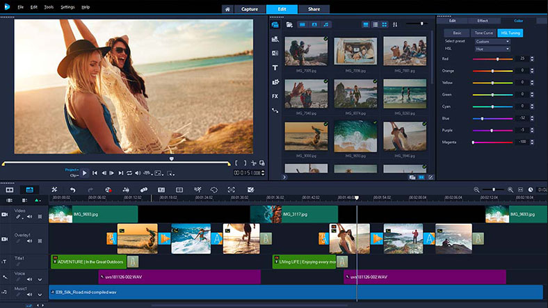 corel video editing program