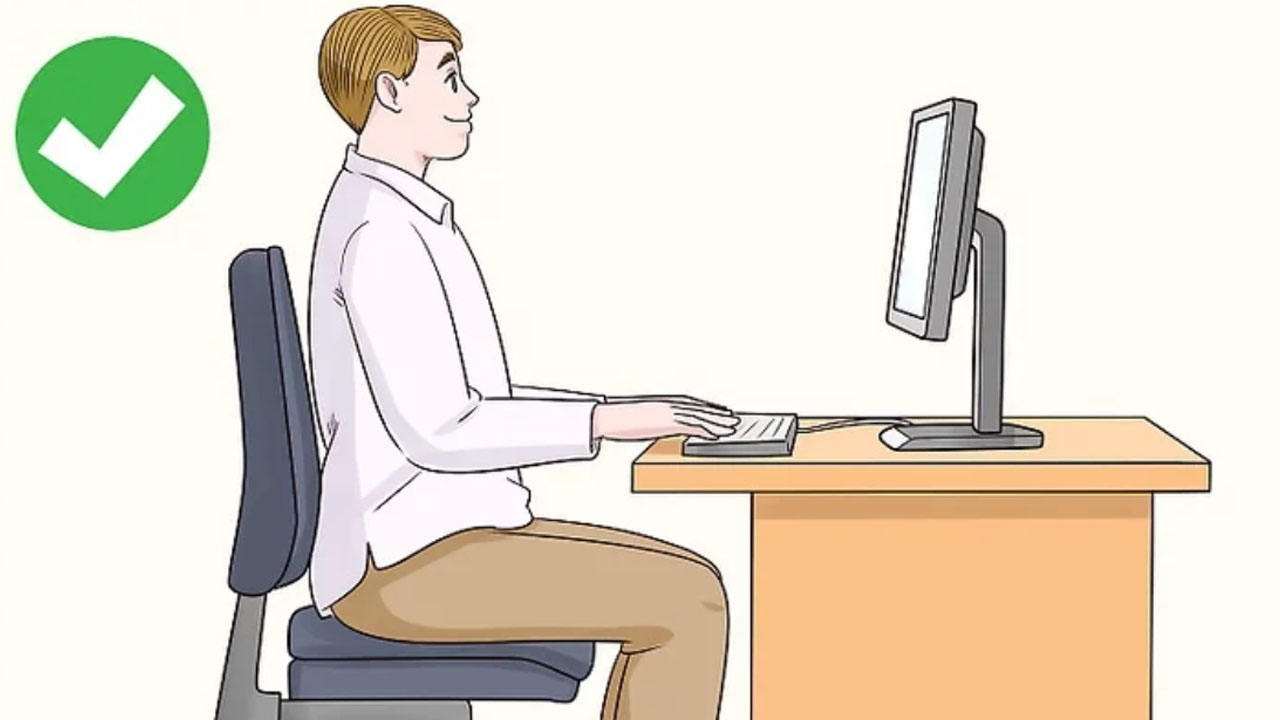 bilgisayara oturma pozisyonu