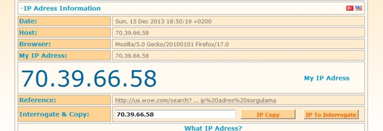 Açık IP adresi öğrenme