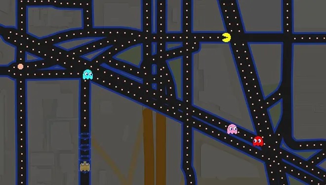 Google Haritalar Pac-Man