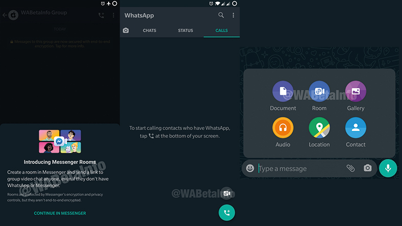 WhatsApp Messenger Rooms