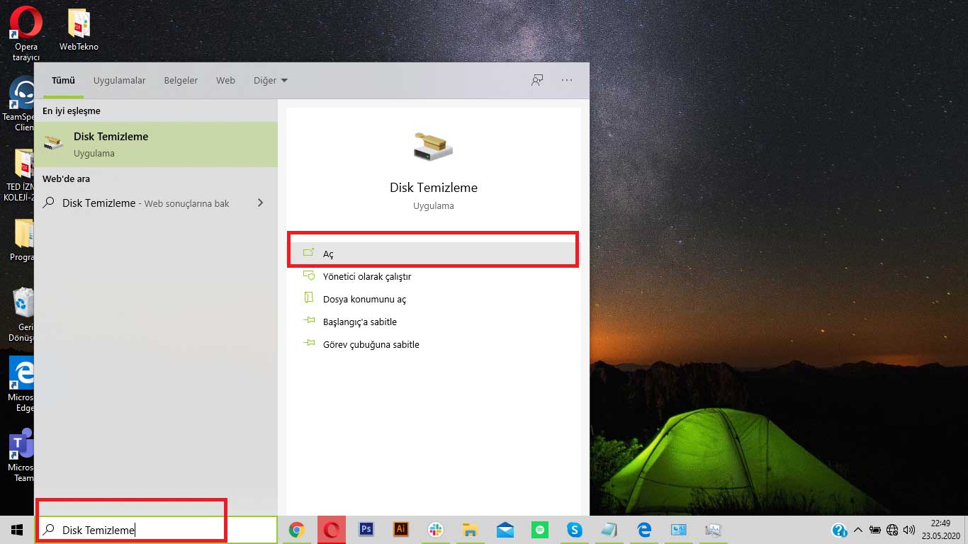 Windows 10 sabit disk temizleme adımları 1