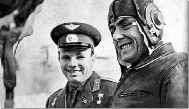 Yuri Gagarin and Vladimir Komarov