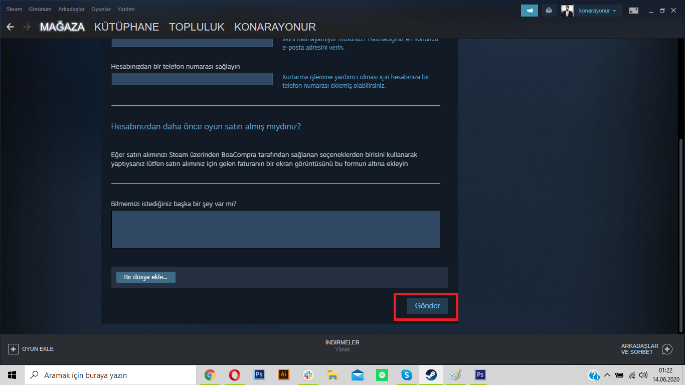 Steam hesap değeri öğrenme yolu