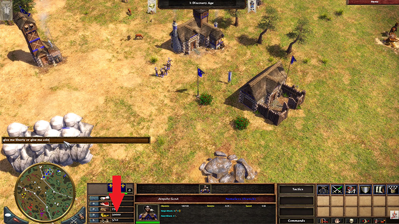 age of empires 3 cheats