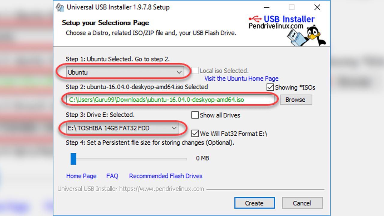 USB bellek ile Linux (Ubuntu) kurulumu