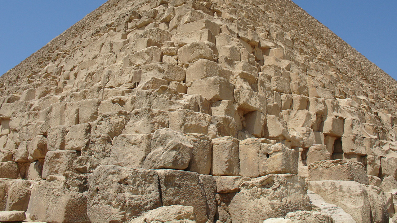 Giza piramidaları daş blok