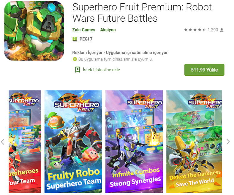 Superhero Fruit Premium: Robot Wars Future Battles