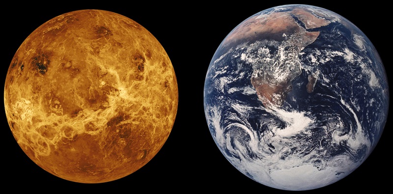 Сходство Венеры и Земли