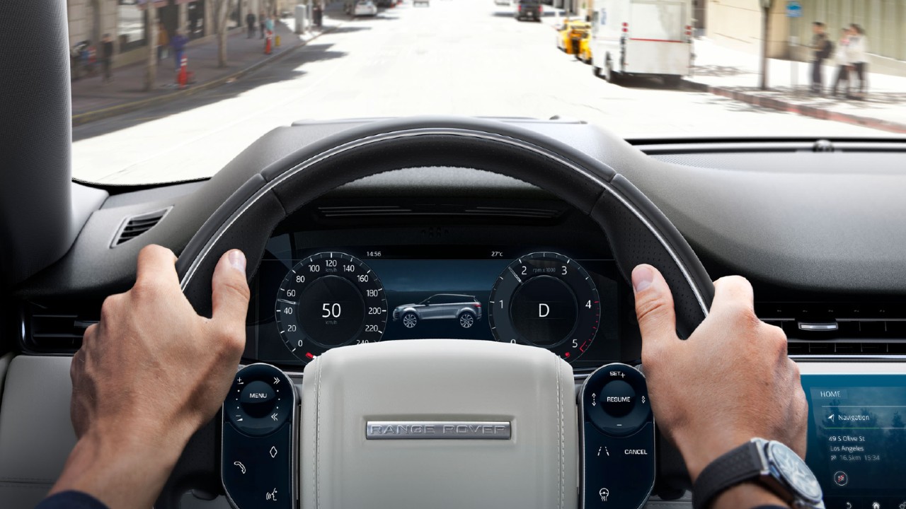 Range Rover Evoque interactive driver display