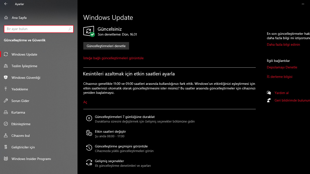 actualizaciones y seguridad de windows 10