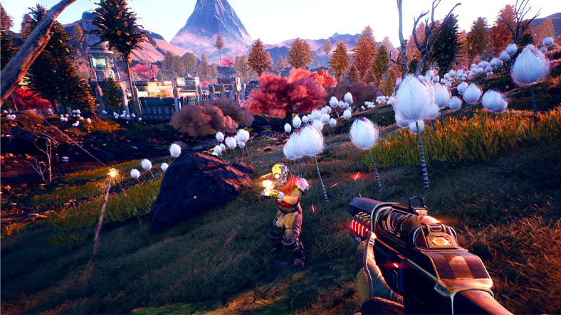 the outer worlds, the outer worlds oyun içi grafik