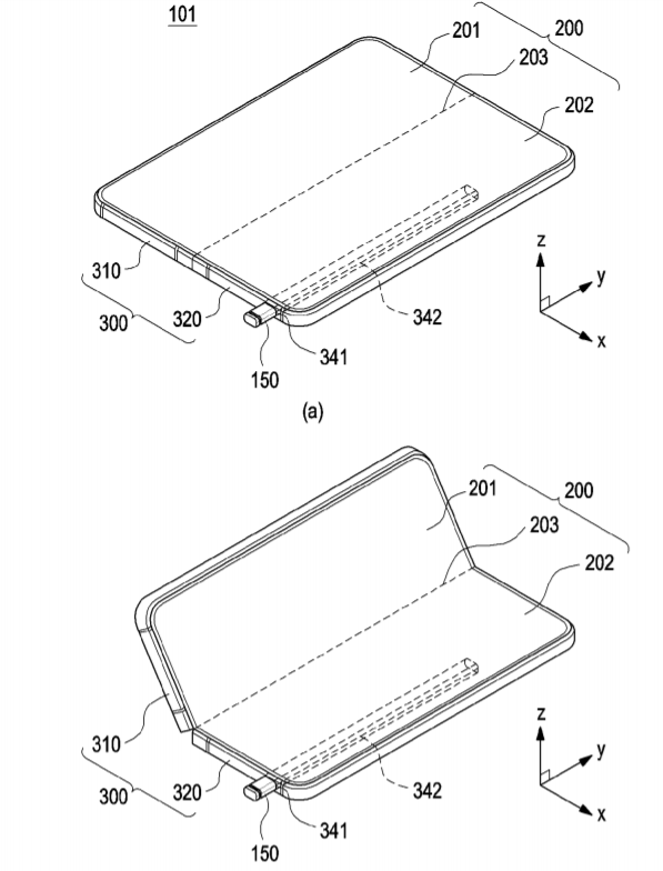 samsung galaxy z fold 3 s pen patent