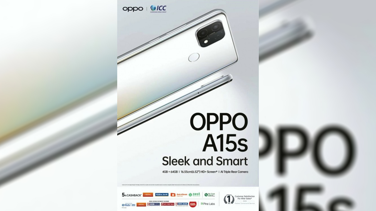 OPPO A15s tanıtım afişi