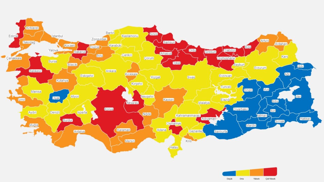 Güneydoğu Anadolu Risk Haritasında Neden Masmavi? - Webtekno