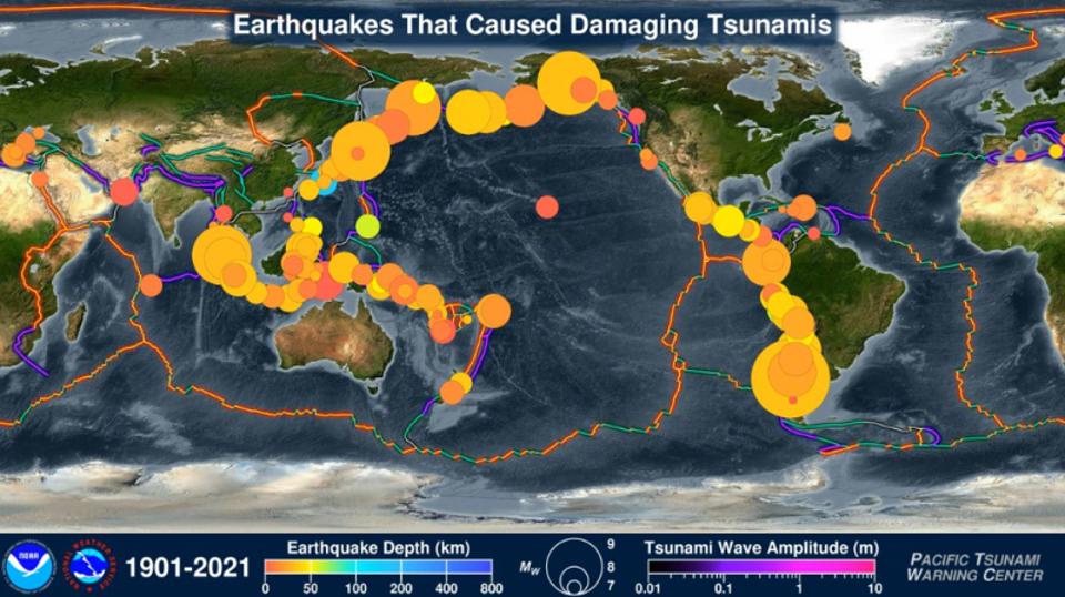 tsunamiye neden olan depremler