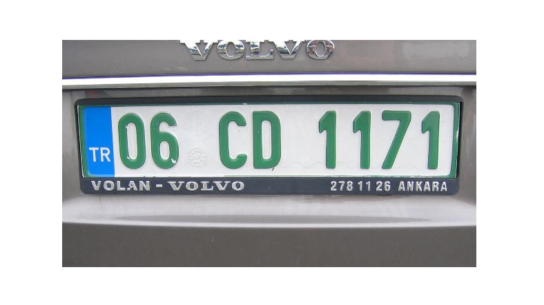 diplomatic license plate