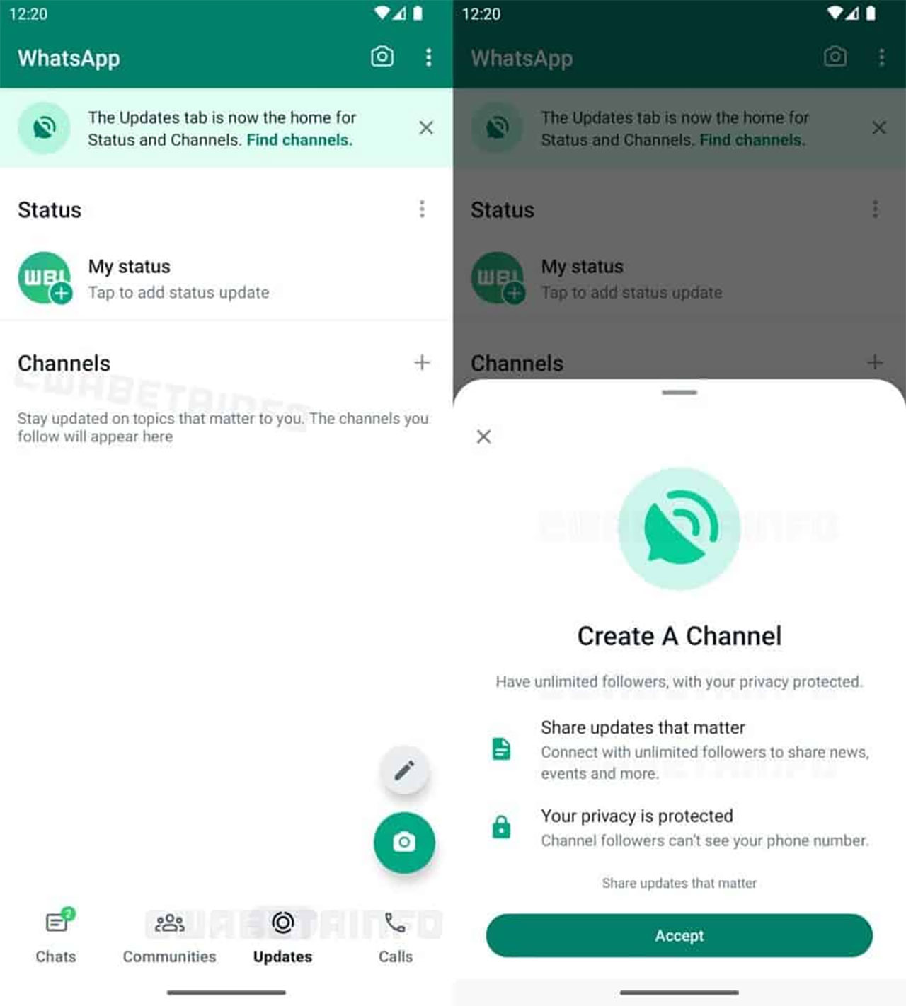 WhatsApp Kanallar özelliği