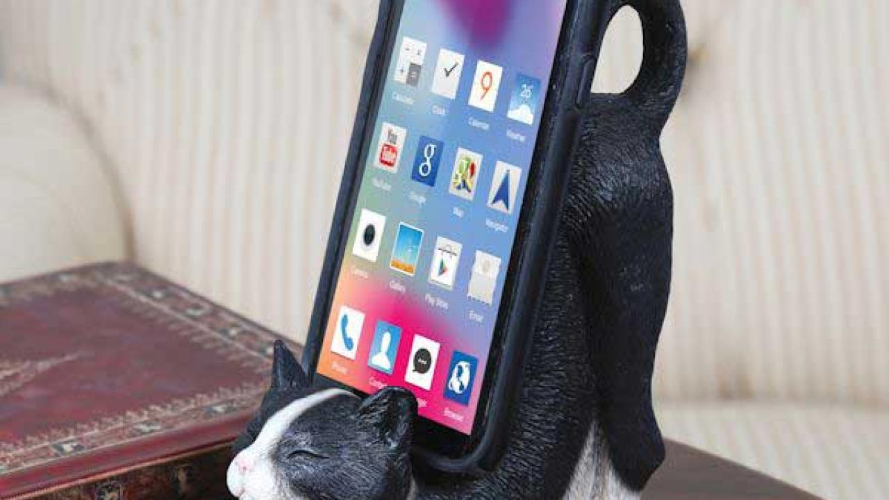 cat phone holder