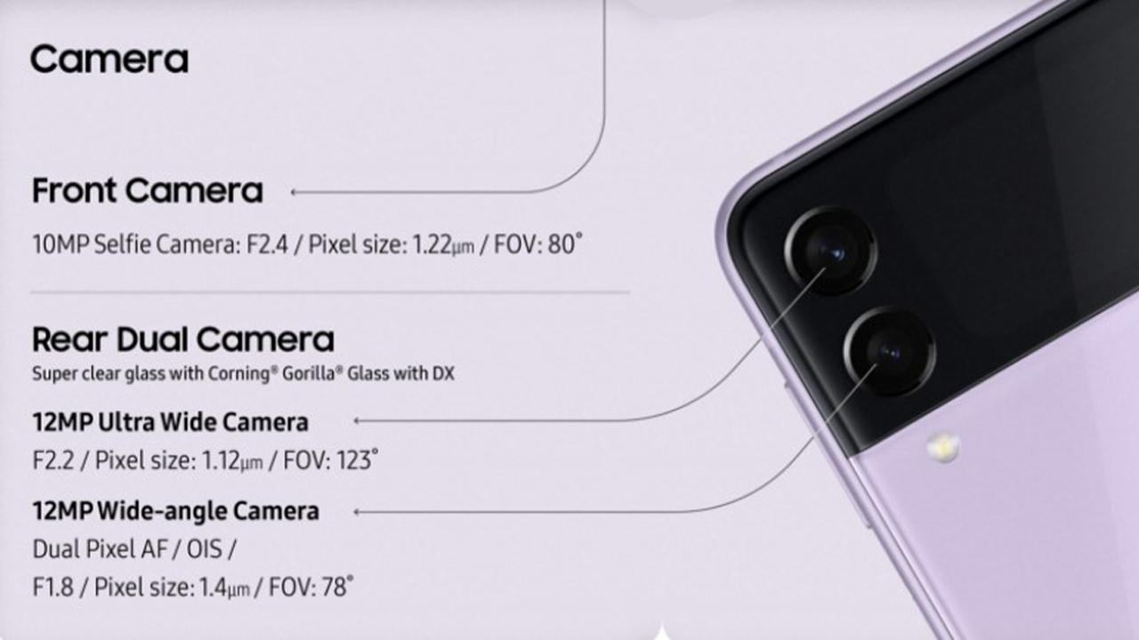 Samsung Galaxy Z Flip3 kamera
