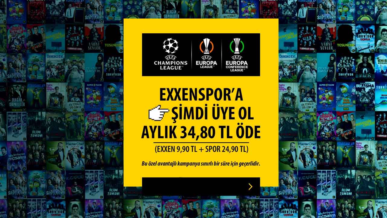 Exxen'in UEFA Malar in Paket Fiyatlar Belli Oldu