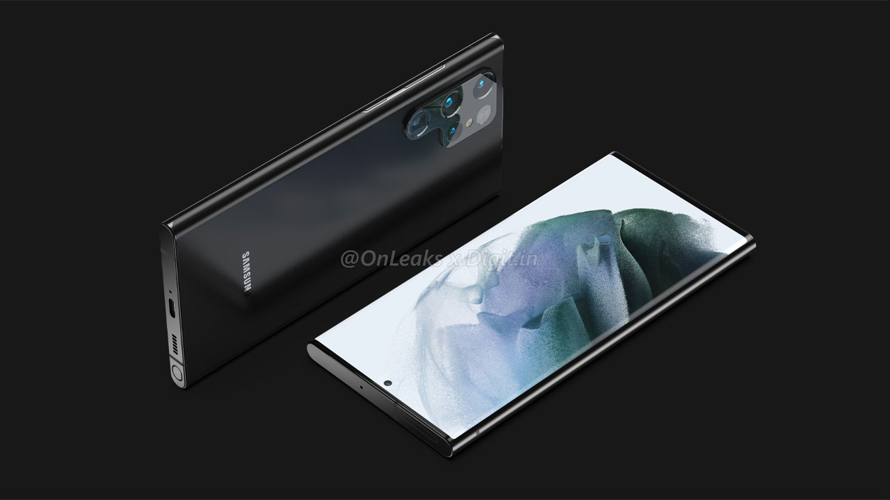 Galaxy S22 Ultra render