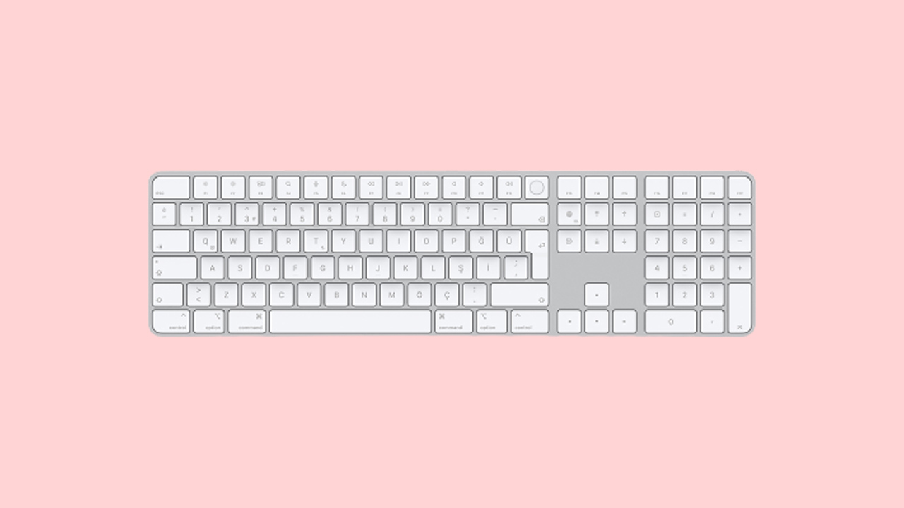 Apple çipe sahip Mac modelleri için Touch ID özellikli ve Sayısal Tuş Takımlı Magic Keyboard - Türkçe Q Klavye