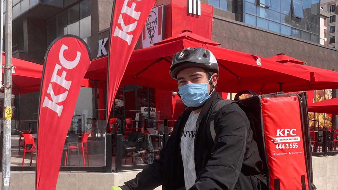 KFC bike courier