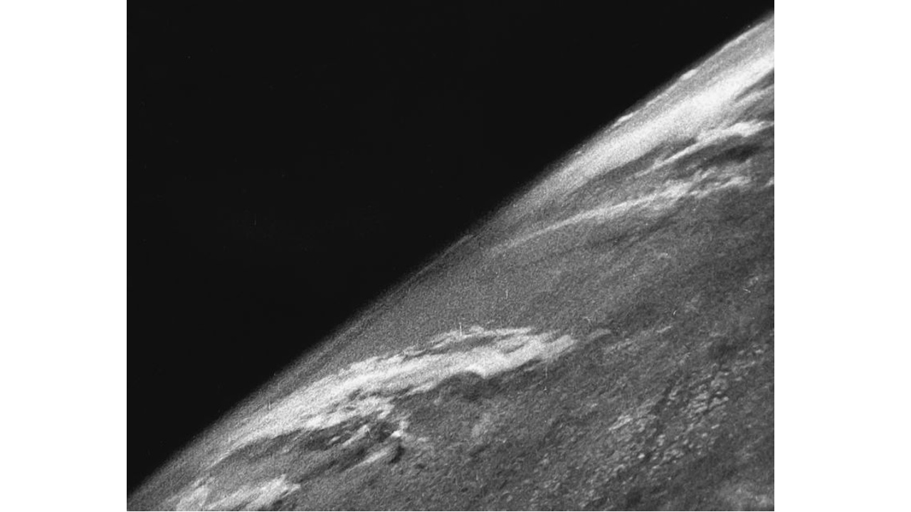first photo from space