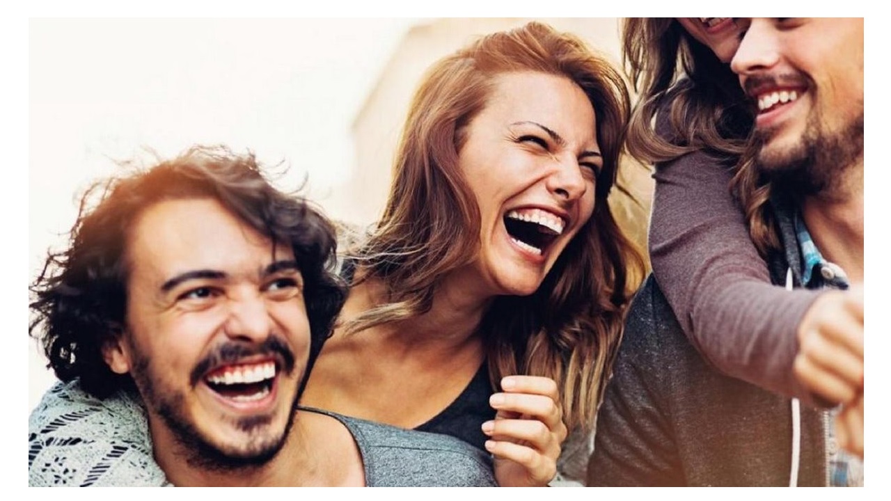 laughing people
