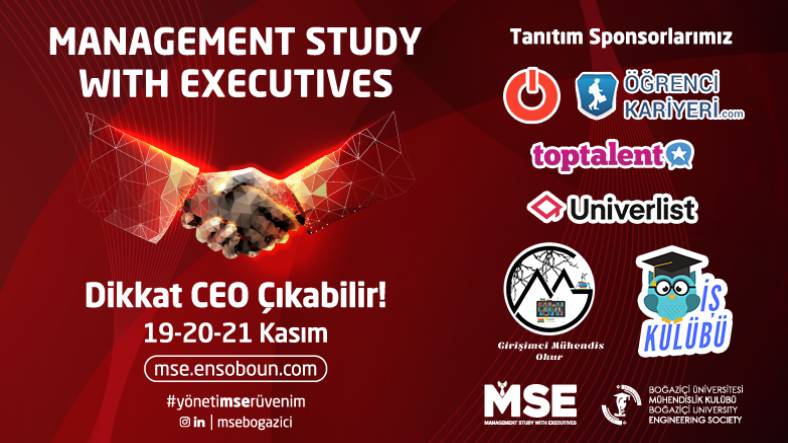 Boğaziçi Üniversitesi Mühendislik Kulübü’nün Düzenlediği ’Management Study with Executives’ 19 Kasım’da Başlıyor