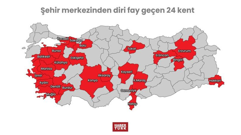 turkiye de deprem riski bulunan il ve ilceler aciklandi