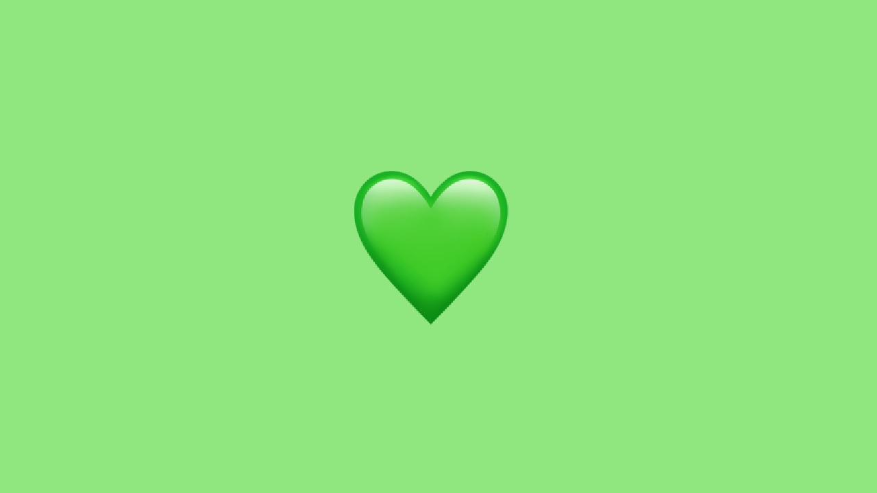 yeşil kalp emojisi