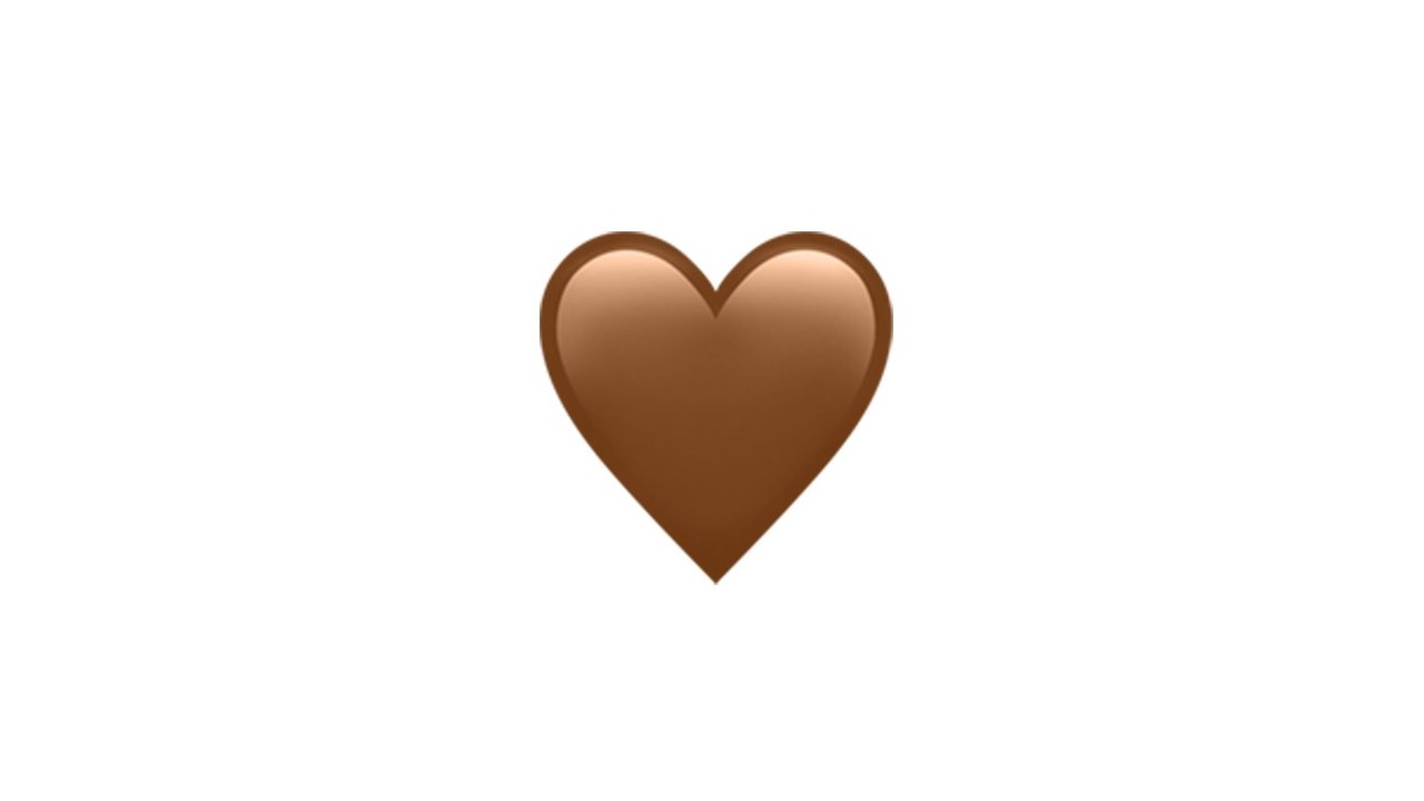 kahverengi kalp emojisi