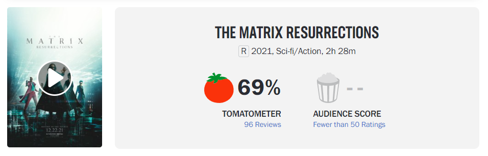 the matrix rotten tomatoes