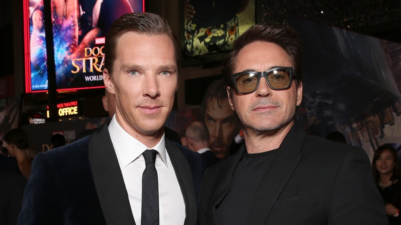 Benedict Cumberbatch and Robert Downey Jr. 