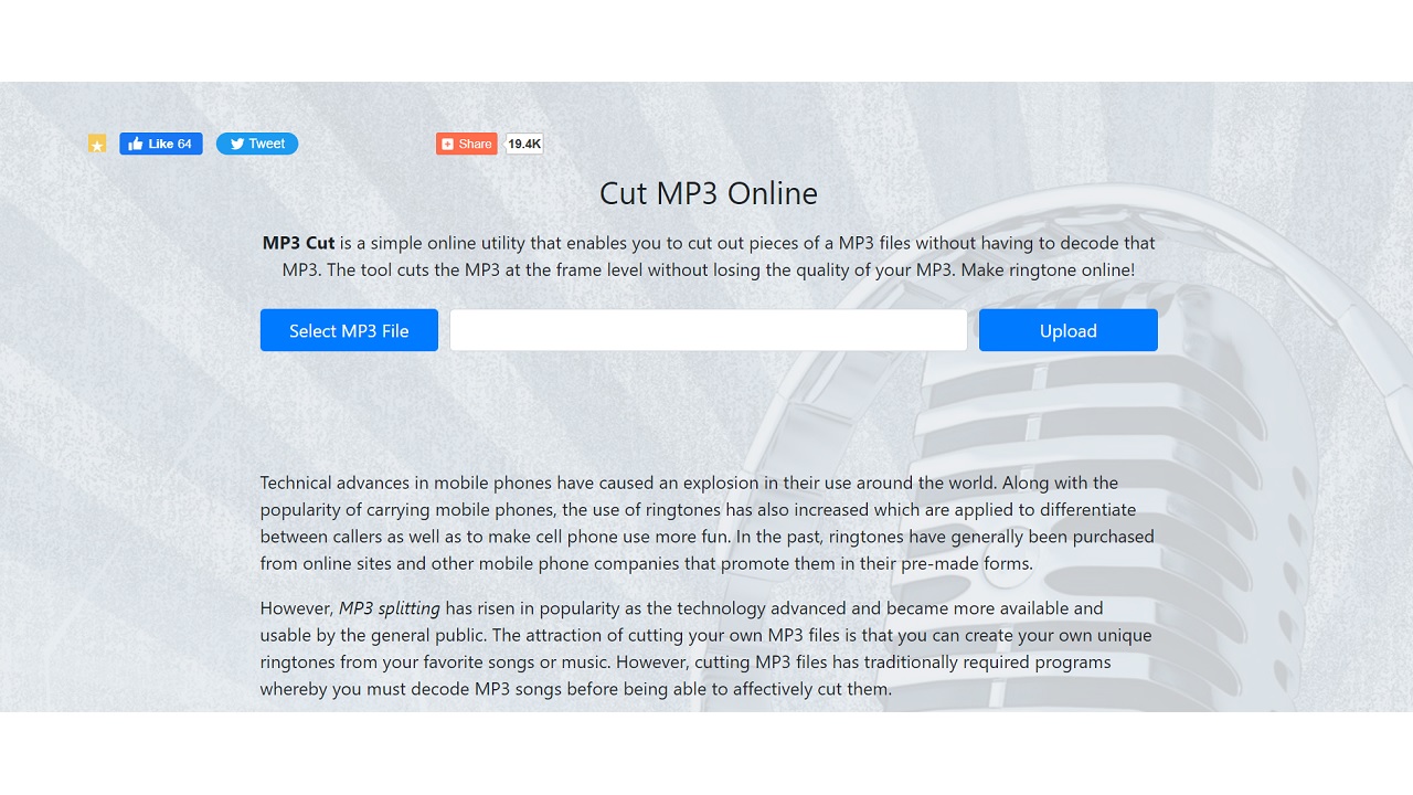 Cut mp3 online