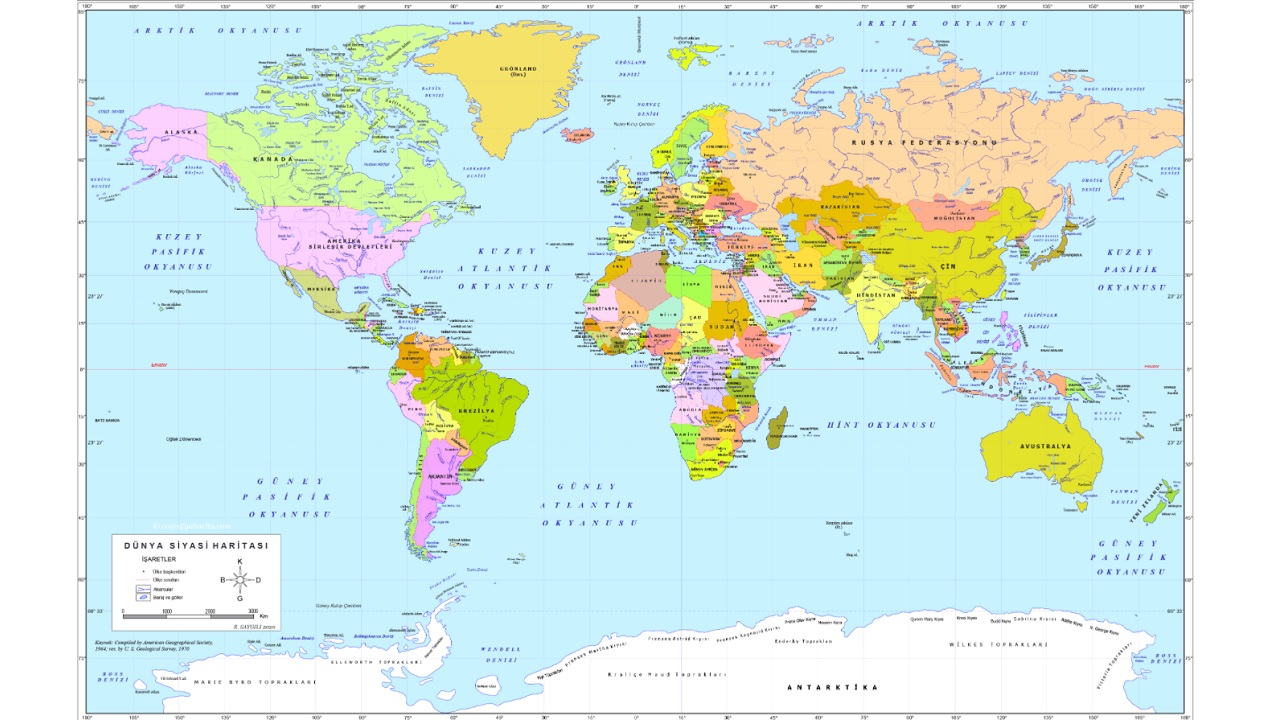 dünya siyasi haritası