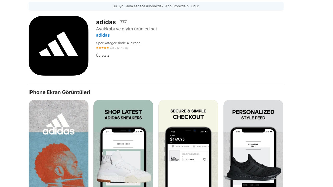 Adidas App Store