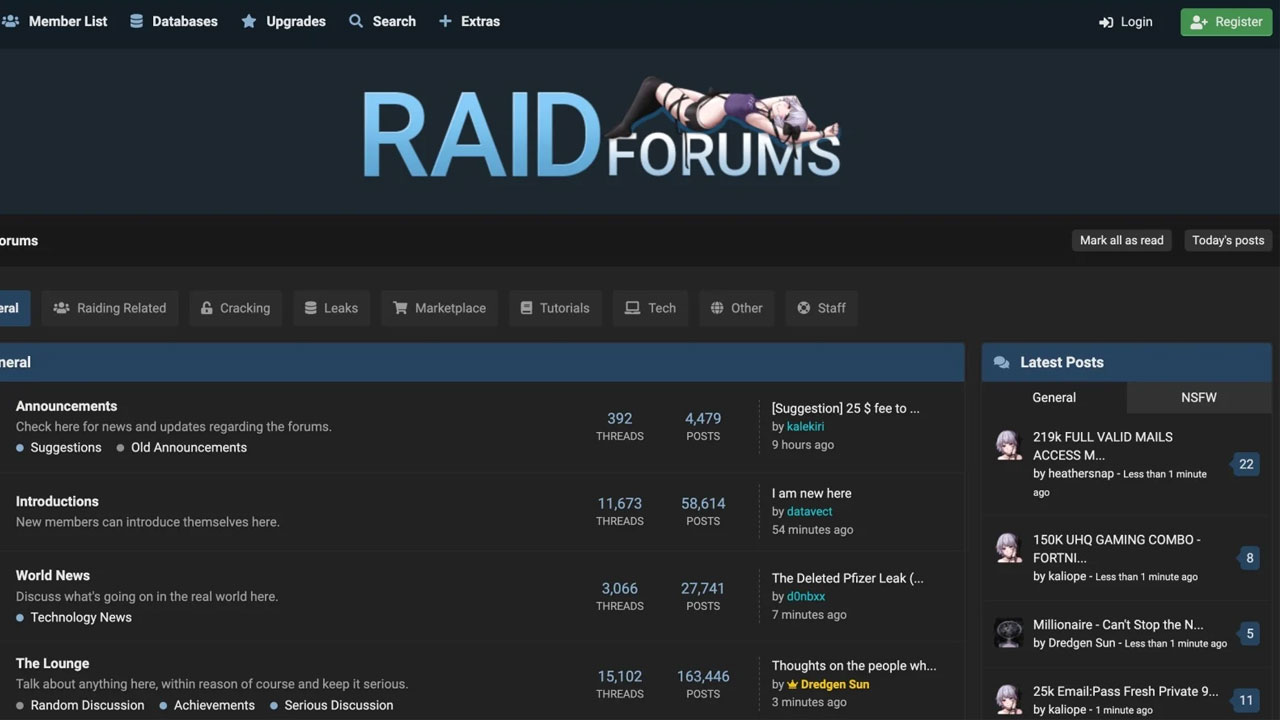 Dünyanın En Büyük Hacker Forumu RaidForums Çökertildi!