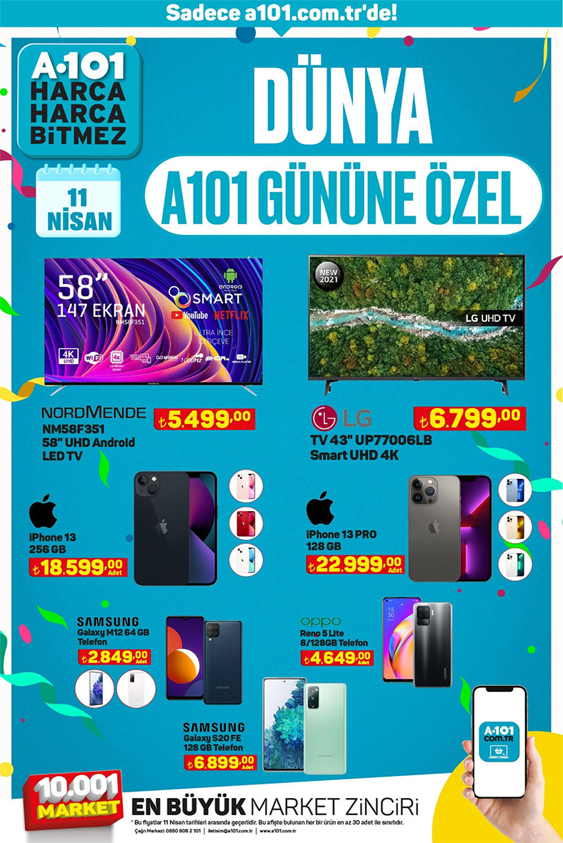 iPhone 13, Piyasadan 2000 TL Ucuza A101'de Satışa Sunulacak