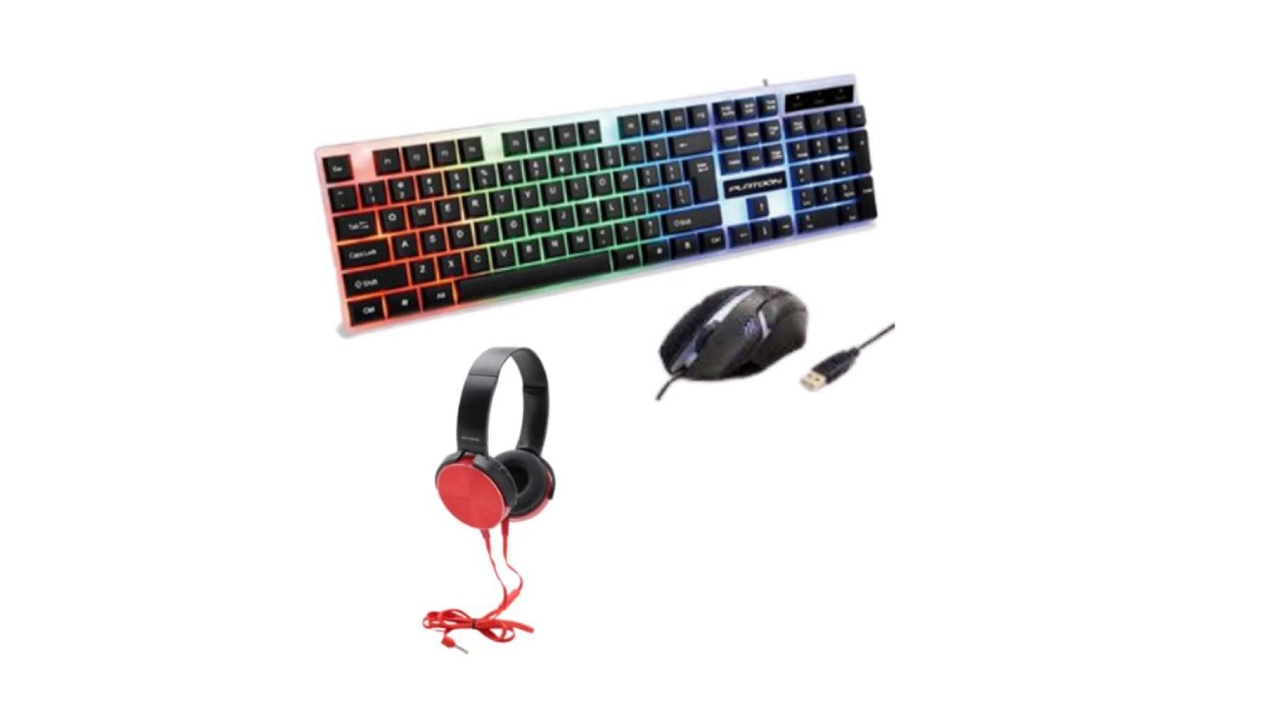 keyboard, mouse, headset, set