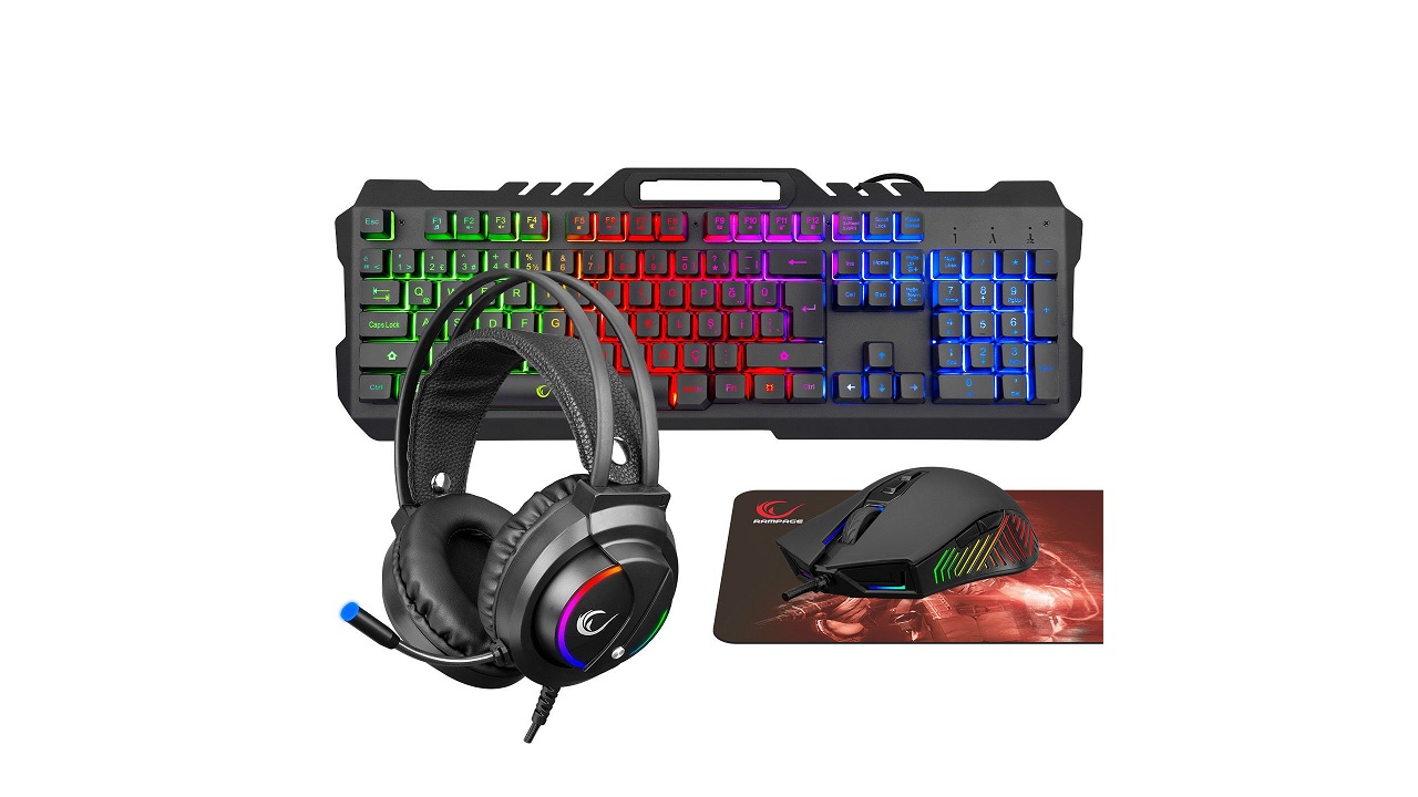 keyboard, mouse, headset, set