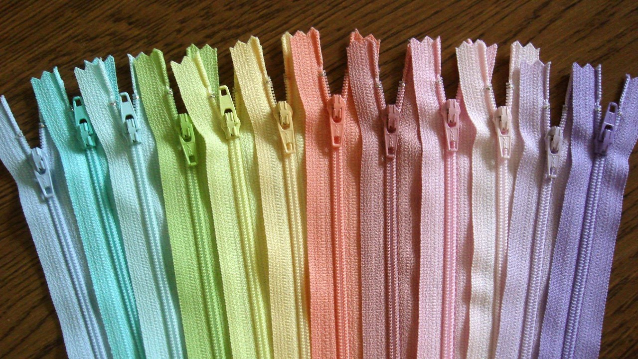 ykk colored zippers