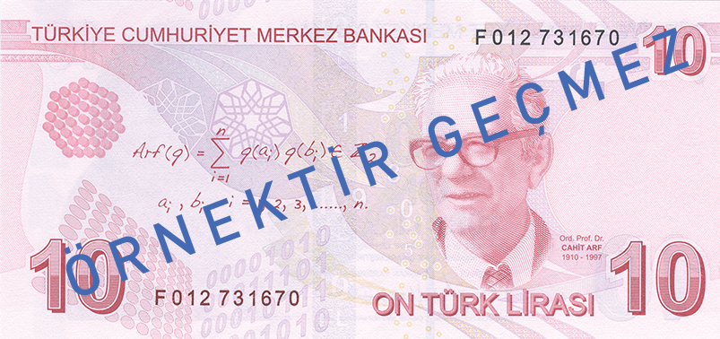 10 TL banknote