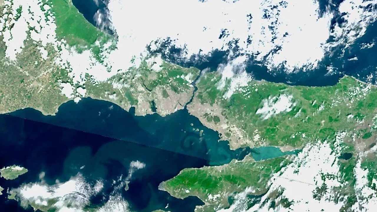 Izmit gulf satellite image