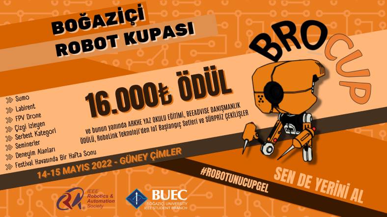 Boğaziçi Üniversitesi’nin Ödüllü Robot Yarışması Boğaziçi Robot Kupası Başlıyor!